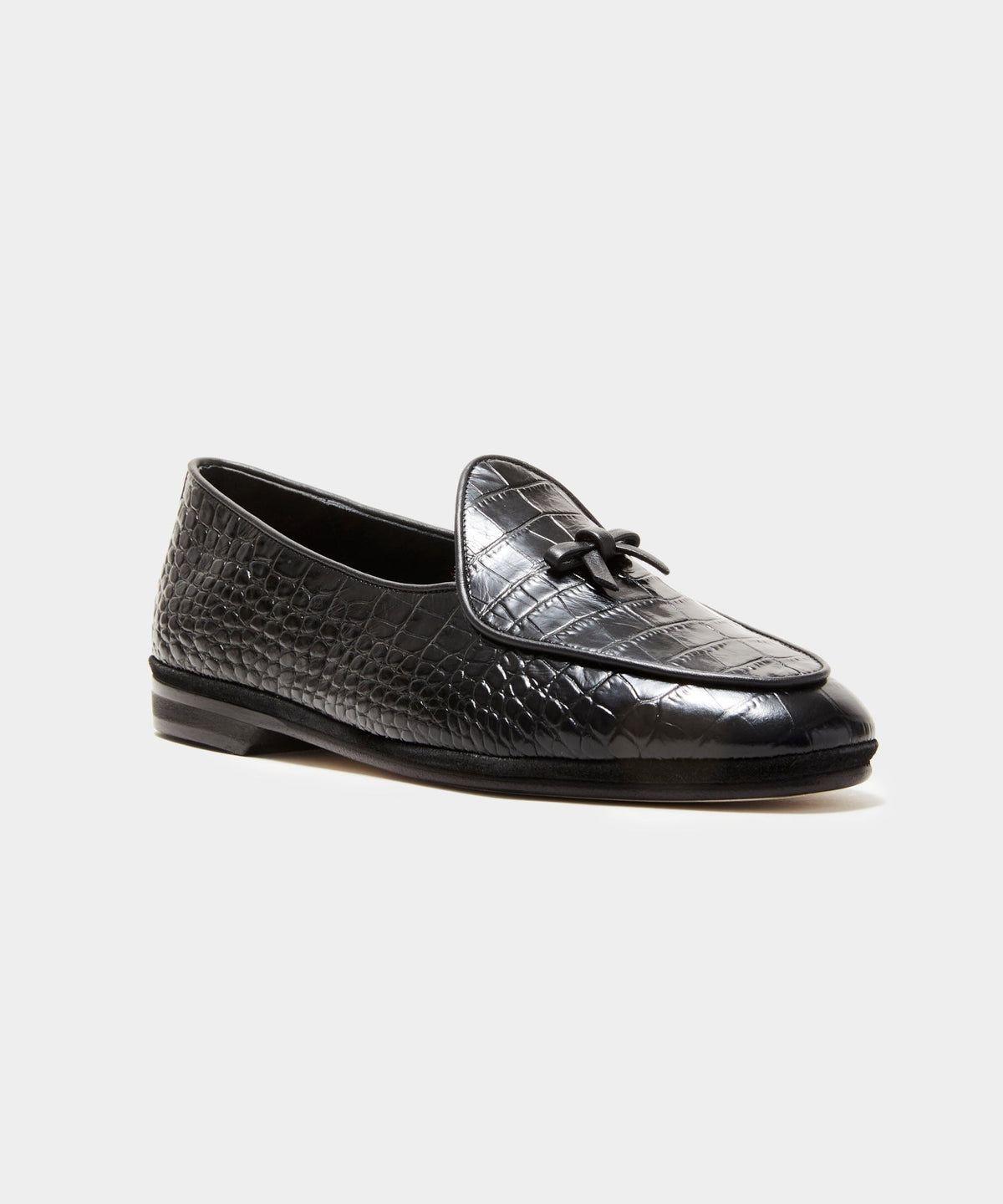 Todd Snyder Todd Snyder x Rubinacci Croc Marphy Loafer - Black