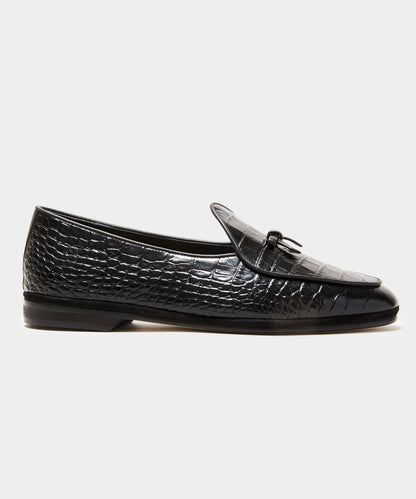 Todd Snyder Todd Snyder x Rubinacci Croc Marphy Loafer - Black