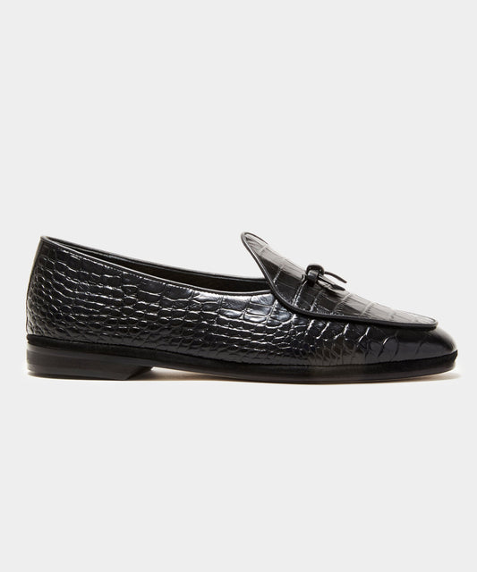 Todd Snyder Todd Snyder x Rubinacci Croc Marphy Loafer - Black