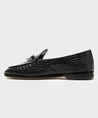 Todd Snyder Todd Snyder x Rubinacci Croc Marphy Loafer - Black