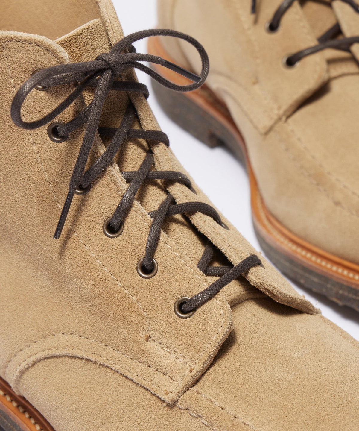 Todd Snyder Todd Snyder x Sanders Apron Suede Boot - BEIGE