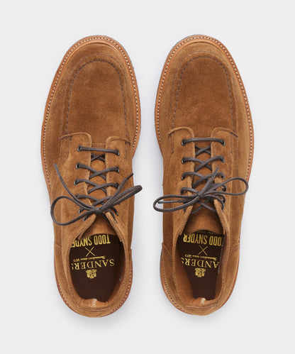 Todd Snyder Todd Snyder x Sanders Apron Suede Boot - TOBACCO