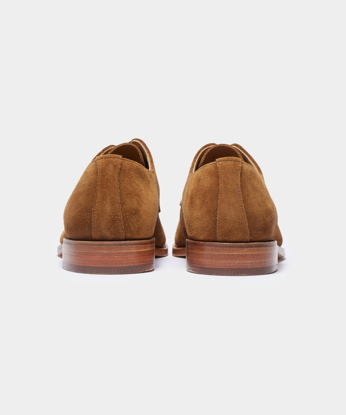 Todd Snyder Todd Snyder x Sanders Archie Unconstructed Lace-Up Suede Derby - Tobacco