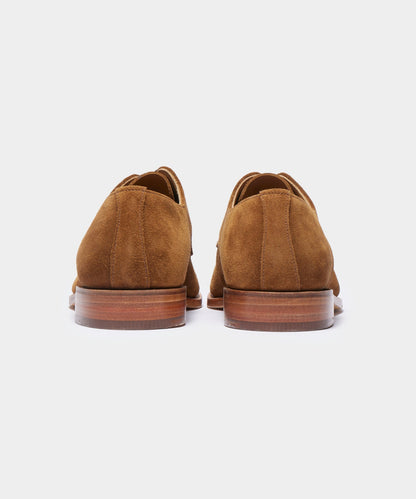 Todd Snyder Todd Snyder x Sanders Archie Unconstructed Lace-Up Suede Derby - Tobacco