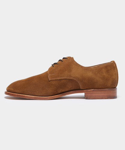 Todd Snyder Todd Snyder x Sanders Archie Unconstructed Lace-Up Suede Derby - Tobacco