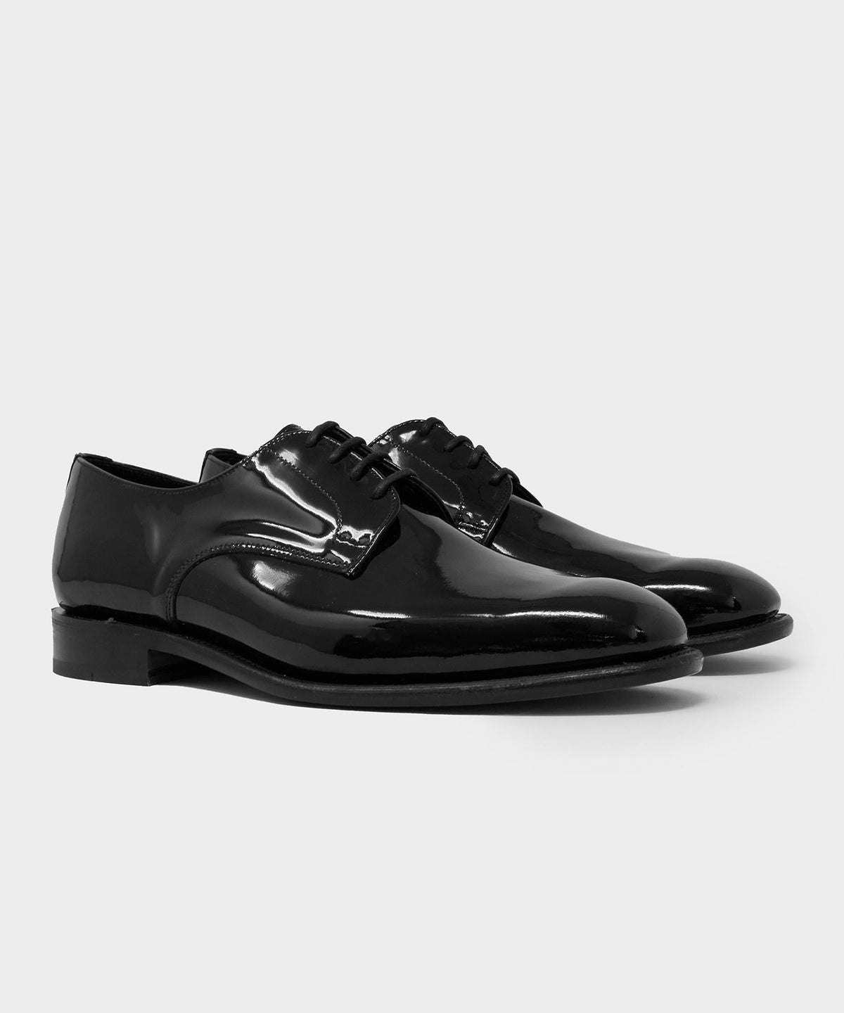 Todd Snyder Todd Snyder x Sanders Patent Leather Gibson Derby - Black