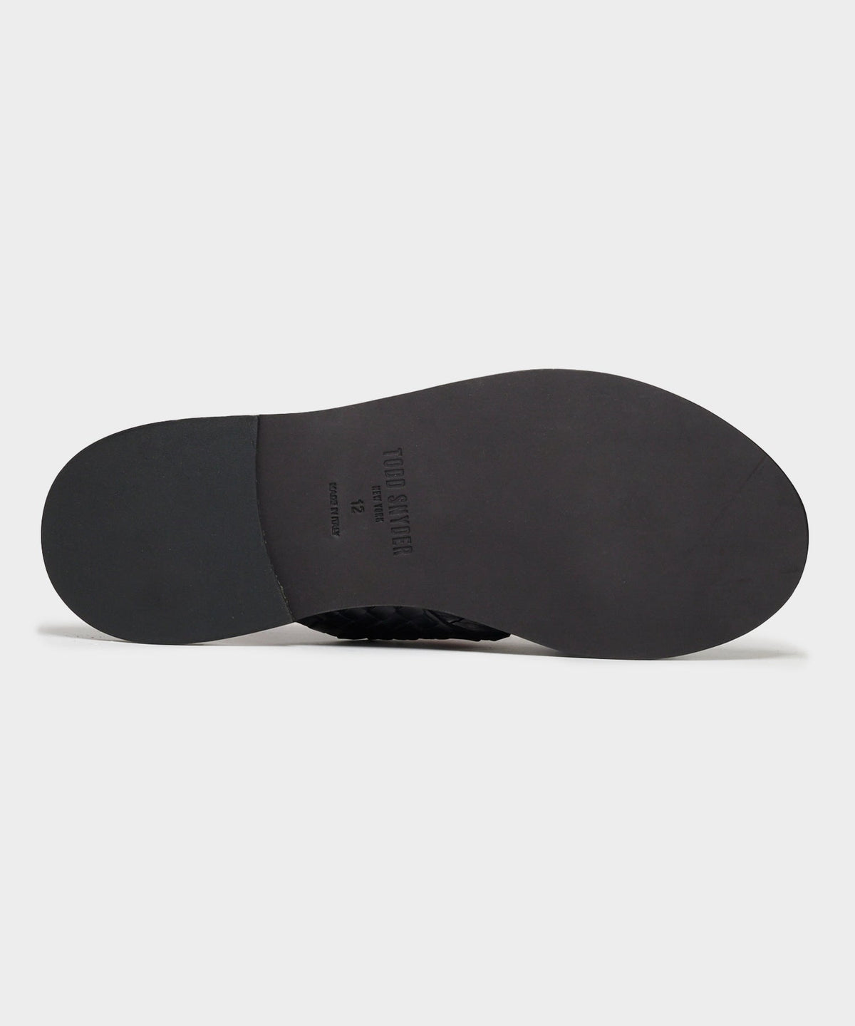 Todd Snyder Tuscan Leather Crossover Backstrap Sandal - Black