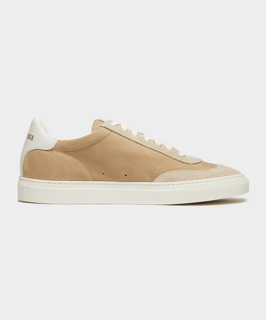 Todd Snyder Porto Low Court Sneaker - Cappuccino