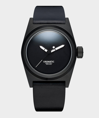 Todd Snyder UNIMATIC U2S Black DLC Field watch - Black
