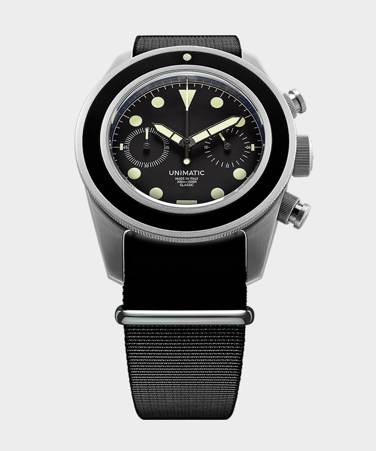 Todd Snyder UNIMATIC U3 Classic Chrono Watch - Black