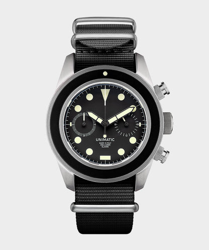 Todd Snyder UNIMATIC U3 Classic Chrono Watch - Black