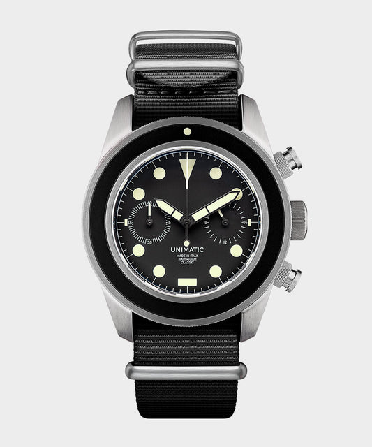 Todd Snyder UNIMATIC U3 Classic Chrono Watch - Black