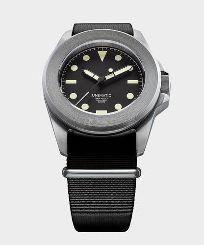 Todd Snyder UNIMATIC U4 Classic Military Watch - Black