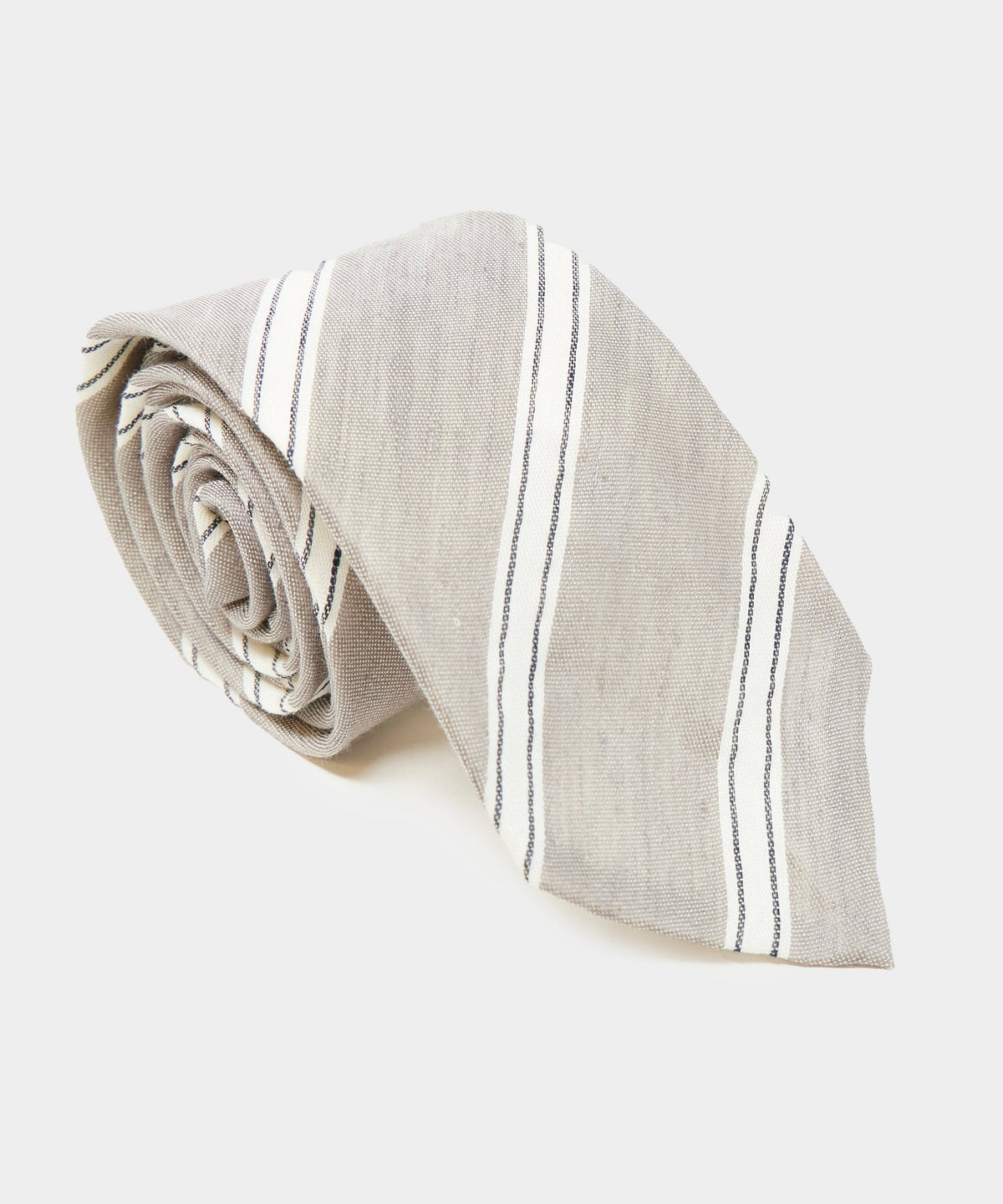 Todd Snyder Vintage Stripe Tie - Taupe