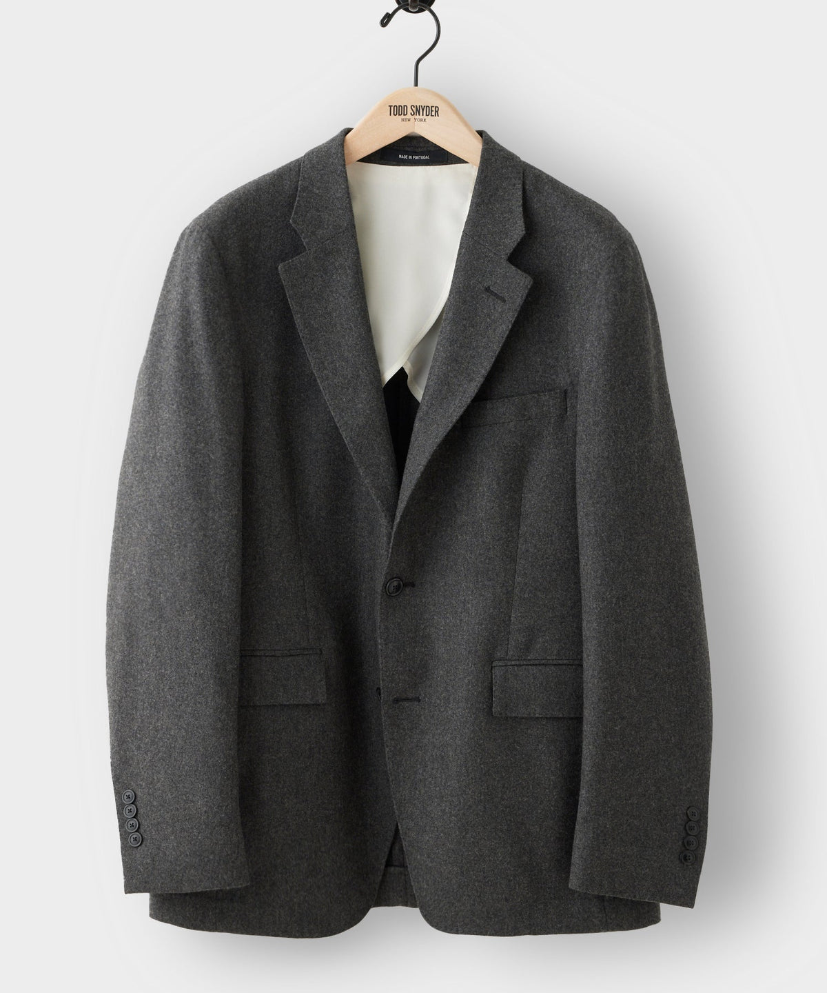 Todd Snyder Italian Flannel Sport Coat - Charcoal
