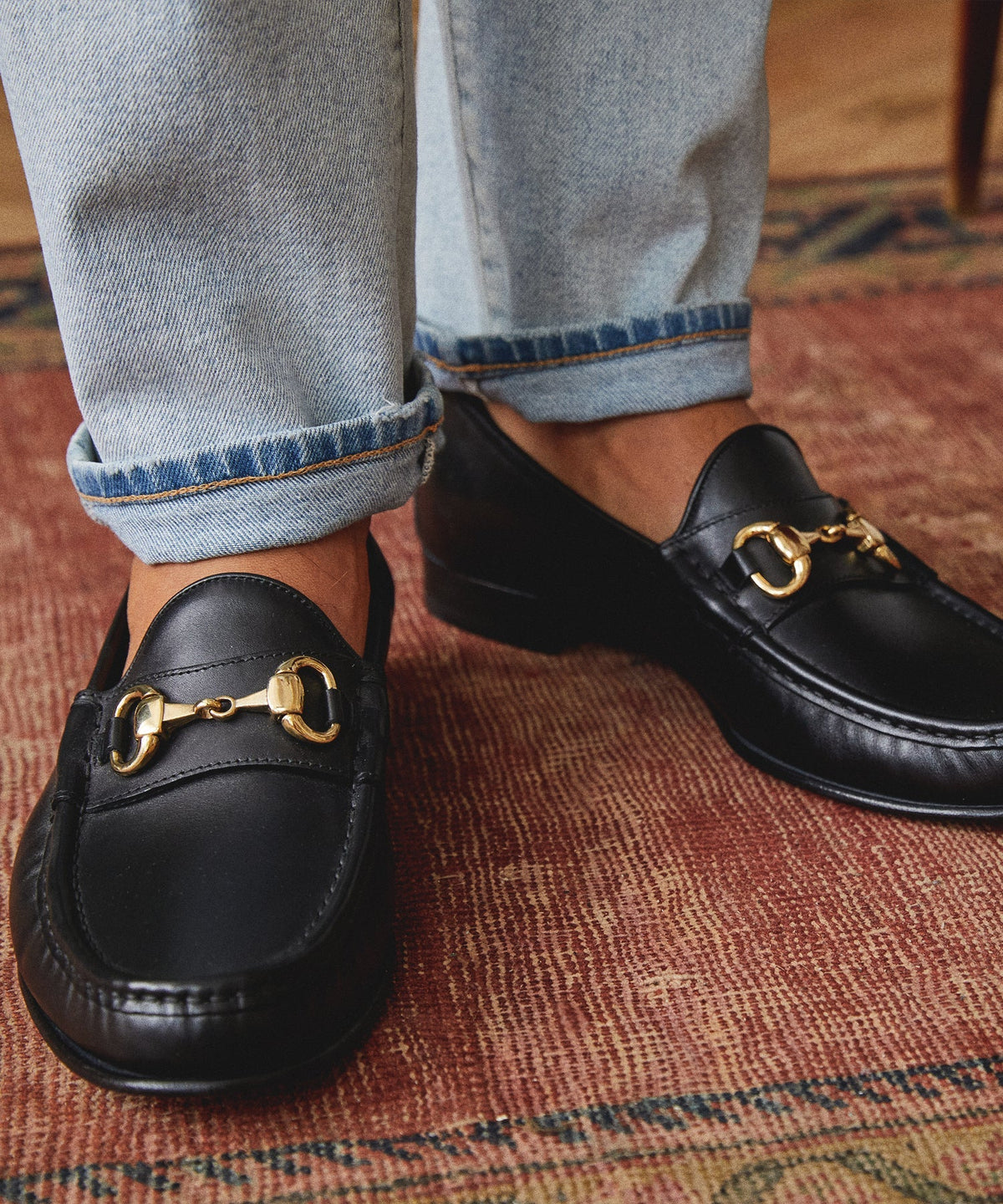 Todd Snyder Yuketen Moc Ischia Horsebit Loafer - Black