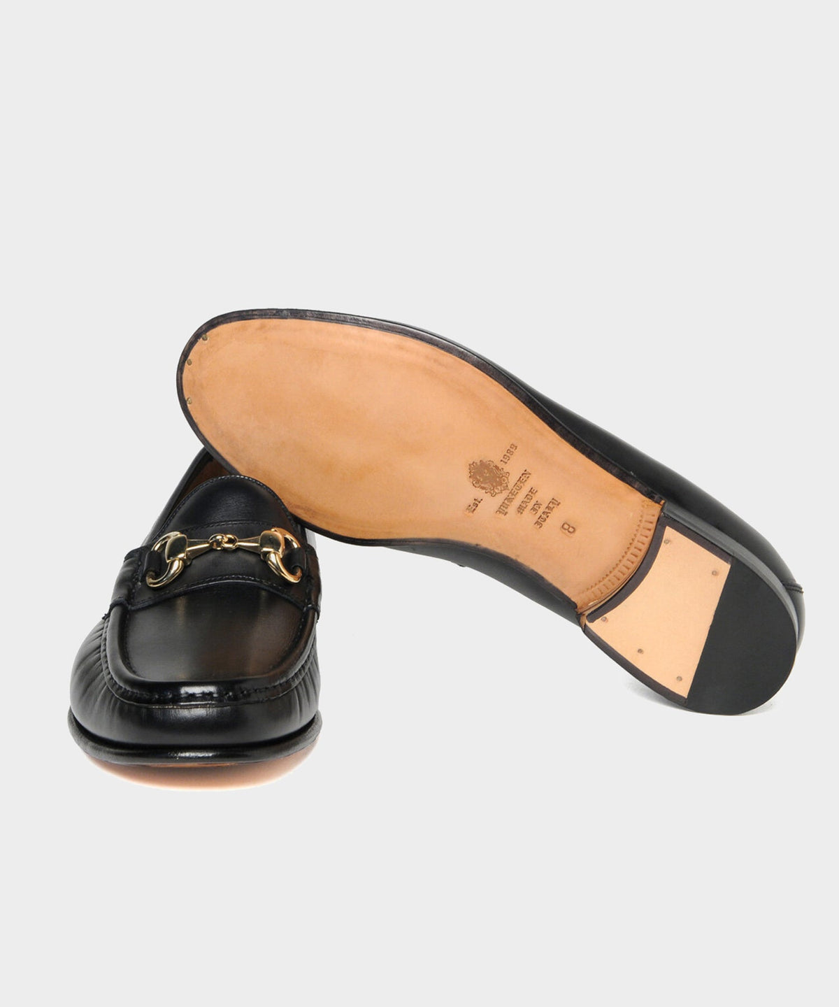 Todd Snyder Yuketen Moc Ischia Horsebit Loafer - Black