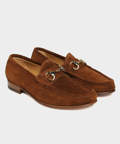 Todd Snyder Yuketen Moc Ischia Horsebit Suede Loafer - BROWN|Brown